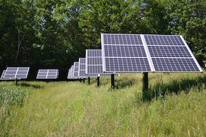 Not waving, but drowning - photo of solar panels