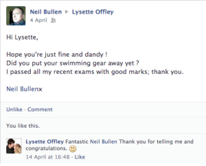 Neil Bullen passed all his exams with good marks